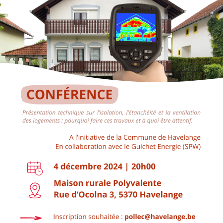 Conférence - Trio isolation-ventilation-étanchéité - HAVELANGE