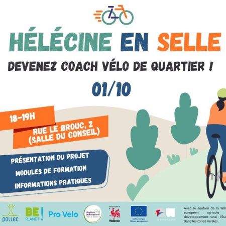 Hélécine - Séance d'infos : Devenez coach vélo de quartier