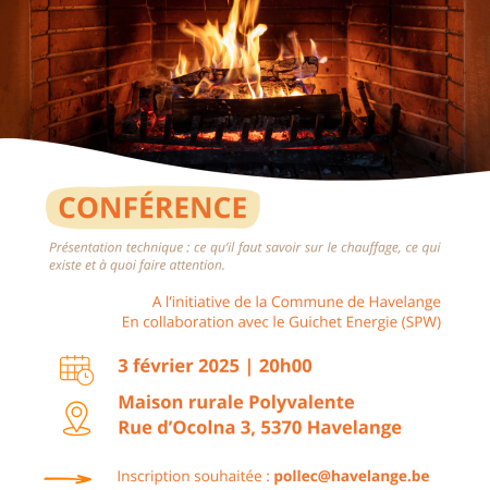 ANNULE ! Séance d'info - Les systèmes de chauffage - HAVELANGE